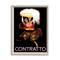 Stupell Industries Vintage Vermouth Cocktail Illustrative Advertisement Contratto in Gray Frame Wall Art